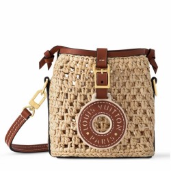 Replica Perfette Louis Vuitton Noe Purse Borsa Raffia Naturale M83521 imitazioni