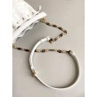Borse Imitazioni a Secchiello Dior Piccola Jolie Pelle di Agnello Macrocannage Bianco