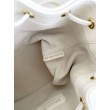 Borse Imitazioni a Secchiello Dior Piccola Jolie Pelle di Agnello Macrocannage Bianco