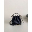 Borsa a Secchiello Dior Piccola Jolie Pelle di Agnello Macrocannage Nero