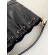 Borsa a Secchiello Dior Piccola Jolie Pelle di Agnello Macrocannage Nero