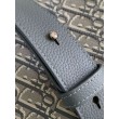 Borse Replica a tracolla Dior Small Saddle Jacquard obliquo grigio e pelle di vitello