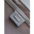 Borse Replica a tracolla Dior Small Saddle Jacquard obliquo grigio e pelle di vitello