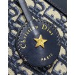 Replica Perfetta bowling media Dior D-Vibe Bowling Replica Perfetta media Jacquard blu obliquo