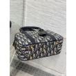 Replica Perfetta bowling media Dior D-Vibe Bowling Replica Perfetta media Jacquard blu obliquo