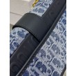 Borsa Dior 30 Montaigne East-West con catena Blue Denim Oblique Jacquard