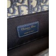 Borsa Dior 30 Montaigne East-West con catena Jacquard obliquo blu