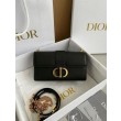 Borsa Dior 30 Montaigne East-West con catena Pelle di vitello nera