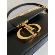 Borsa Dior 30 Montaigne East-West con catena Pelle di vitello nera