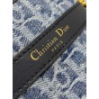 Borsa Dior C'est Media Jacquard Blu Denim Obliquo