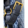 Borsa Dior C'est Media Jacquard Blu Denim Obliquo