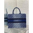 Borsa Dior grande Book Tote Blue Denim Oblique Jacquard
