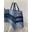 Borsa Dior grande Book Tote Blue Denim Oblique Jacquard