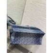 Borsa Dior grande Book Tote Blue Denim Oblique Jacquard