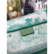 Qualità superiore replica Dior media Dioriviera Book Tote Aquamarina Ricamo Toile de Jouy