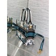 Imitazioni borse griffate Dior Mini Book Tote con tracolla Ricamo Toile de Jouy Messico blu