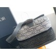Borsa Dior Mini Saddle Messenger Grigio Obliquo Jacquard e pelle di vitello