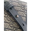 Borsa Dior Mini Saddle Messenger Grigio Obliquo Jacquard e pelle di vitello