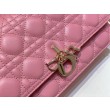 Borsa Dior Miss Dior con manico superiore Melocoton Rosa Cannage Agnello