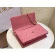 Borsa Dior Miss Dior con manico superiore Melocoton Rosa Cannage Agnello