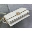 Borsa Dior Miss Dior con manico superiore Pelle di agnello Cannage bianca