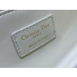 Borsa Dior Miss Dior con manico superiore Pelle di agnello Cannage bianca