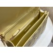 Borse Firmate Replica Dior Miss Dior con manico superiore Pelle di agnello Cannage giallo pastello