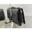 Borsa Dior Miss Dior con manico superiore Pelle di agnello Cannage nera