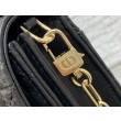 Borsa Dior Miss Dior con manico superiore Pelle di agnello Cannage nera