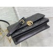 Borsa Dior Miss Dior con manico superiore Pelle di agnello Cannage nera