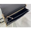 Borsa Dior Miss Dior con manico superiore Pelle di agnello Cannage nera