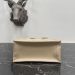 Borse Imitazioni Dior piccola book tote con tracolla Pelle di vitello macrocannage beige