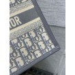 Borse Imitazioni Dior piccola Book Tote con tracolla Tela Dior Oblique grigia