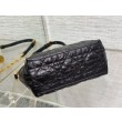 Bora Pari all'originale replica hobo Dior Diorstar con catena Pelle di vitello stropicciata nera