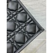 Borse Replica tote Dior media a libro con tracolla Pelle di vitello macrocannage nera