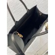 Borse Replica tote Dior media a libro con tracolla Pelle di vitello macrocannage nera