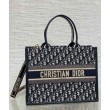 Bora Pari all'originale replica tote Dior media per libri con tracolla in tela blu Dior Oblique