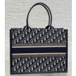 Bora Pari all'originale replica tote Dior media per libri con tracolla in tela blu Dior Oblique
