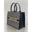 Bora Pari all'originale replica tote Dior media per libri con tracolla in tela blu Dior Oblique