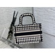 Borsa tote Dior Mini Book Micro ricamo pied de poule