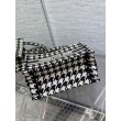 Borsa Replica 1:1 tote Dior piccola per libri Micro ricamo pied de poule