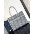 Replica Perfetta tote Dior Safari in tela grigia con diamanti CD