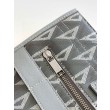 Replica Perfetta tote Dior Safari in tela grigia con diamanti CD
