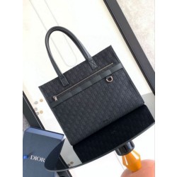 Borse Replica tote Dior Safari Jacquard Dior Oblique nero