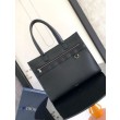 Borse Replica Alta Qualità tote Dior Safari Pelle di vitello granulata nera