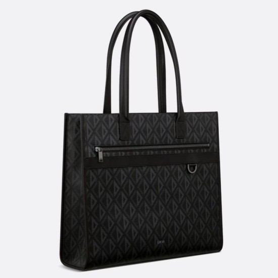 Borse Replica tote Dior Safari Tela CD Diamond nera