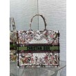 Borsa tote grande Dior Book Ricamo Dior 4 Saisons Automne Soleil