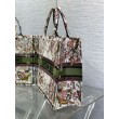 Borsa tote grande Dior Book Ricamo Dior 4 Saisons Automne Soleil