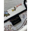 Borsa tote grande Dior Book Ricamo Dior 4 Saisons Automne Soleil