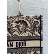 Borsa tote grande per libri Dior Beige Ricamo Toile de Jouy Soleil
